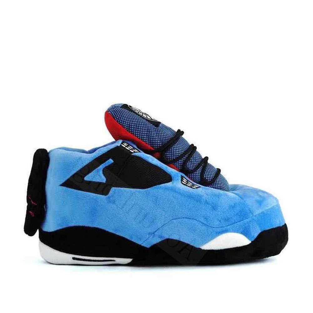 AJ 4 Blauw Retro Hi Top Trainer Sneaker Sloffen