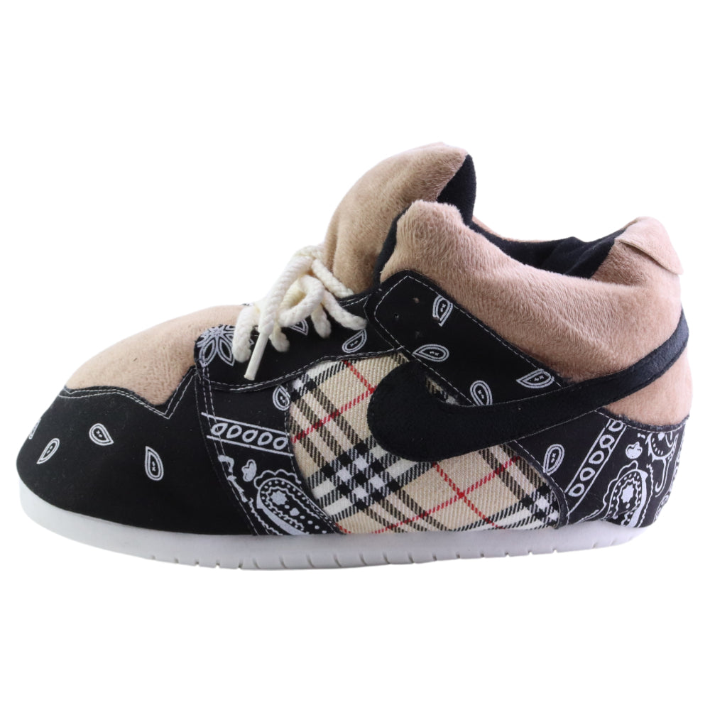 AJ 1 SB Travis Paisley Zwart Check Retro Trainer Sneaker Sloffen